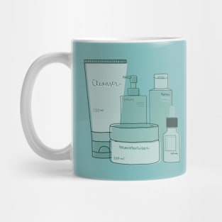 Skincare Essentials (Teal Theme) Mug